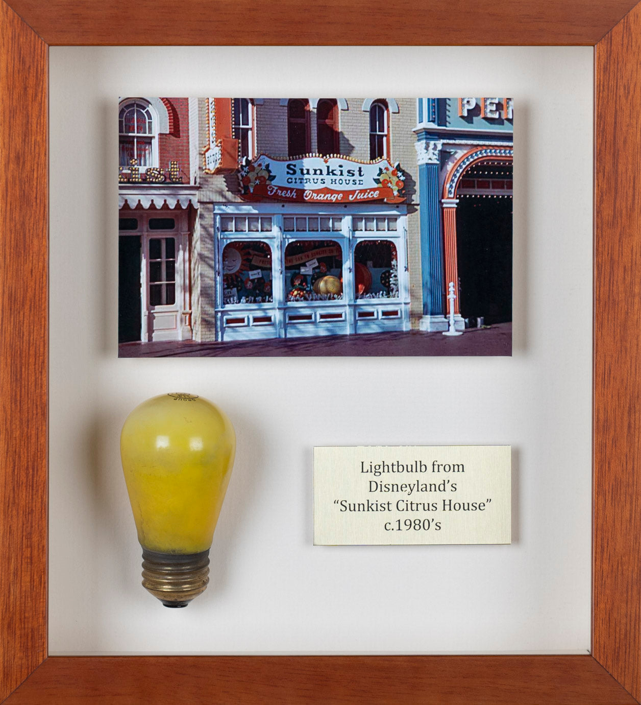 Original Light Bulb from Disneyland's "Sunkist Citrus House"
